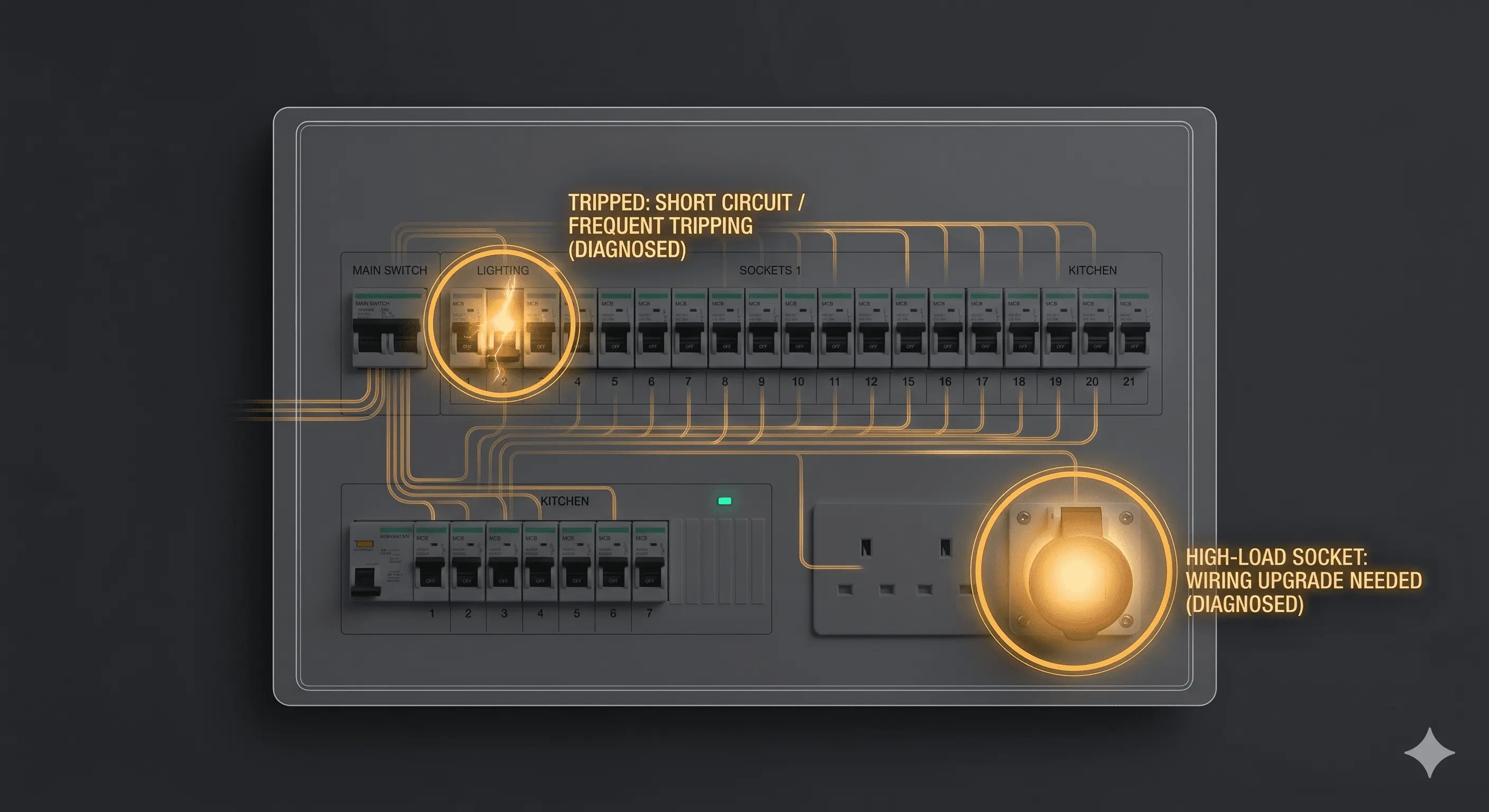 Electrical Systems diagnostic view